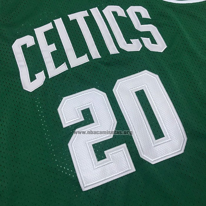 Camiseta Boston Celtics Ray Allen NO 20 Mitchell & Ness 1996-97 Verde